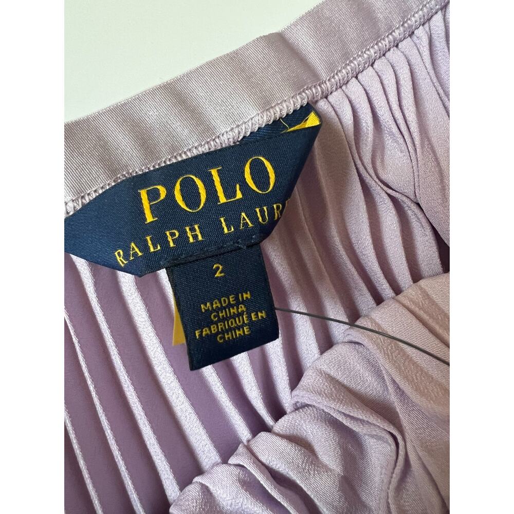 Polo Ralph Lauren Women's Pleated Georgette Handkerchief Skirt Size 2 - Picture 5 of 12
